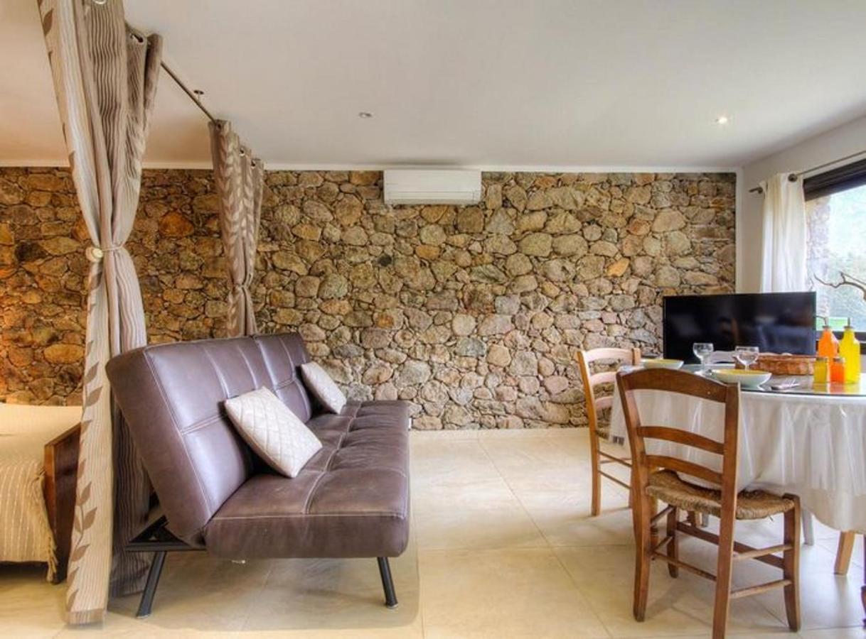 Studio Confortable Avec Vue Sur La Montagne A Moltifao 30M² Jardin 外观 照片