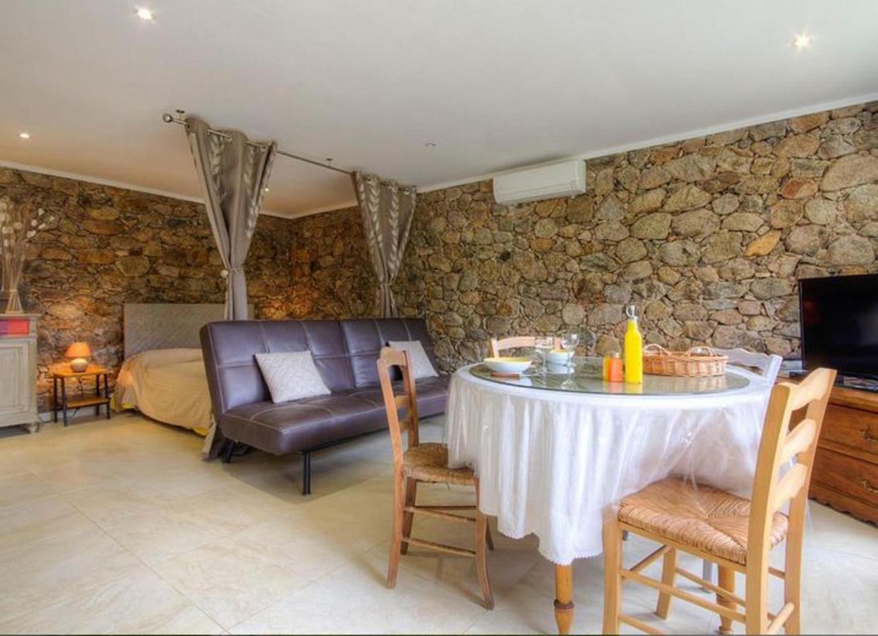 Studio Confortable Avec Vue Sur La Montagne A Moltifao 30M² Jardin 外观 照片